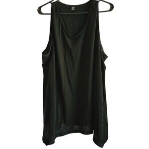 Shein Curve‎ Tank Top Sleeveless Casual Basic Everyday Black 4XL